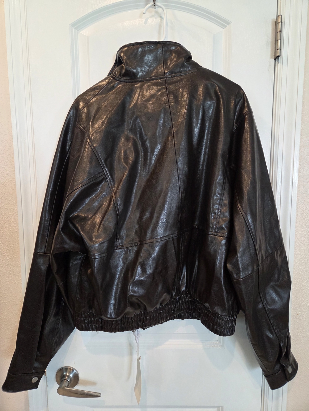 Zara Faux Leather Cropped Jacket - Picture 10 of 11